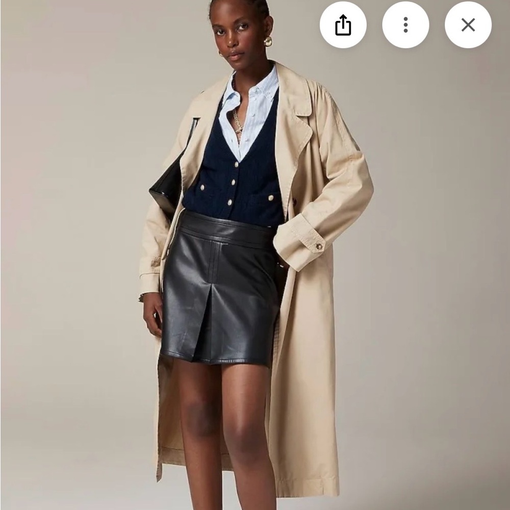 J. Crew Black Mini Skirt Size 2 NWT